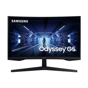 Samsung Odyssey G5 C32G55TQWU - G55T Series - LED-Monitor - gebogen - 80 cm (32") - 2560 x 1440 WQHD @ 144 Hz - VA - 250 cd/m² - 2500:1 - HDR10 - 1 ms - HDMI, DisplayPort - Schwarz - 1