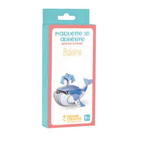 Maquette en bois 3D Baleine à assembler Idéal pour enfants à partir de Neuf - vue 2
