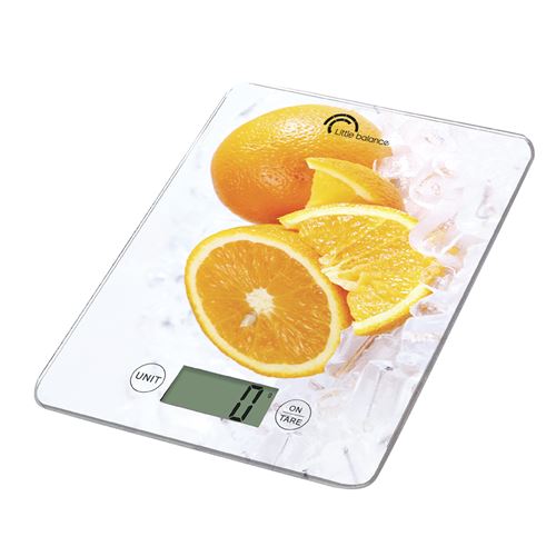 Balance de cuisine Little Balance Slim Orange 8090 Blanc et Orange