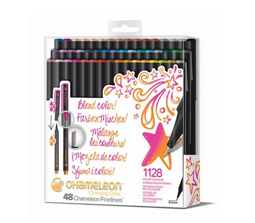 Boîte super deluxe 48 couleurs fineliners Creative Import Chameleon