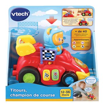 Voiture Vtech Baby Titours champion de course