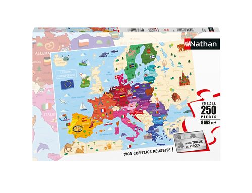 Puzzle enfant Nathan Carte d’Europe 250 pièces