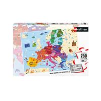 Carte d'Europe magnétique - JANOD - Grande carte d'Europe avec 40