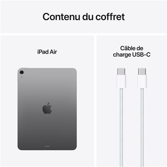 Apple iPad Air 11" Puce M3 512 Go Wifi 7ème génération 2025 Gris sidéral