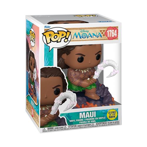 Vaiana la Légende du Bout du Monde Figurine POP! Maui Glow in the 9 cm - vue 2