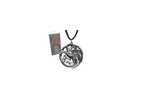 Le Trône de fer pendentif avec chaînette Targaryen Sigil Costume