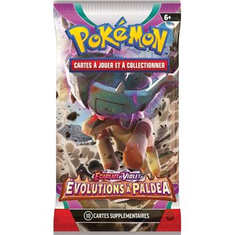 Carte à collectionner Pokémon EV02 booster Écarlate et Violet Évolutions à Paldea Modèle aléatoire