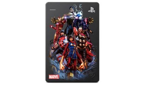 Disque dur externe Seagate Game Drive Marvel Avengers Rassemblement 2 To pour PS4 Gris