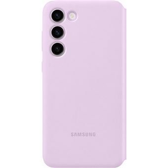 Etui Smart View avec porte-carte pour Samsung Galaxy S23+ 5G Lilas