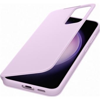 Etui Smart View avec porte-carte pour Samsung Galaxy S23+ 5G Lilas