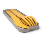 Set de 3 couverts Monbento Pocket Color Jaune Moutarde