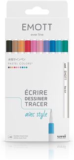 Pochette 10 feutres Emott Pastel Colors