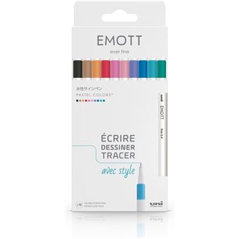Pochette 10 feutres Emott Pastel Colors