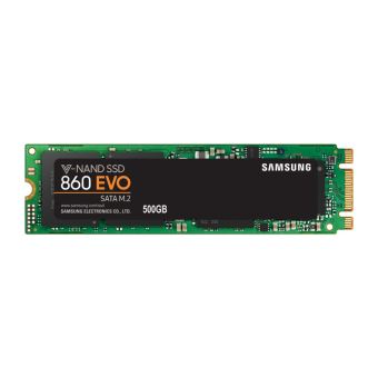 Disque SSD Interne Samsung 860 Evo SATA III M.2 500 Go Noir et vert - 1