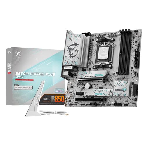 Carte mère MSI B850M GAMING PLUS WIFI Micro ATX Socket AM5 Chipset AMD B850