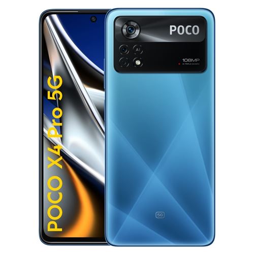 Smartphone Xiaomi Poco X4 Pro 6,67 5G 256 Go Double SIM Bleu métal