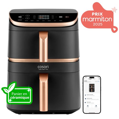 Friteuse À Air Cosori Turbo Tower Prosmart™ Chef Édition 10,8L Noir