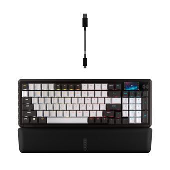 Clavier gaming Azerty filaire mécanique Corsair Vanguard 96 Noir et Blanc - 1