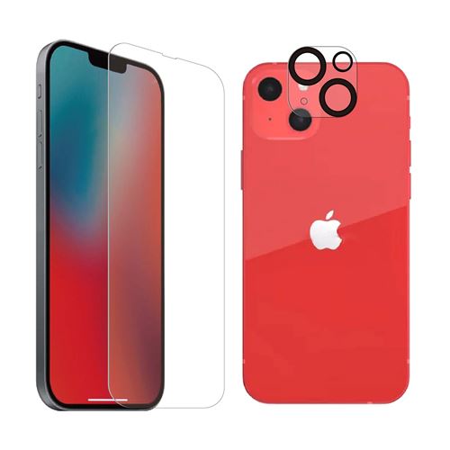 Pack TigerGlass Antibactérien pour iPhone 13 Transparent