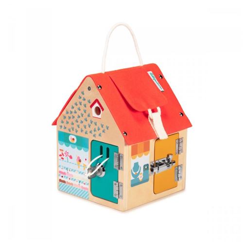 Jouet en bois Lilliputiens Maison d'apprentissage multi fermetures