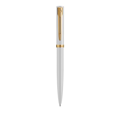 Stylo Waterman Kugelschreiber IMPRESSION weisser Lack CT Blau Geschenkbox 1x - vue 1