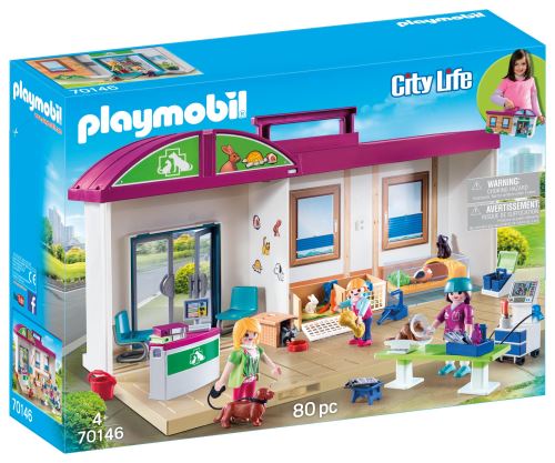 Playmobil City Life 70146 Clinique Vétérinaire Transportable