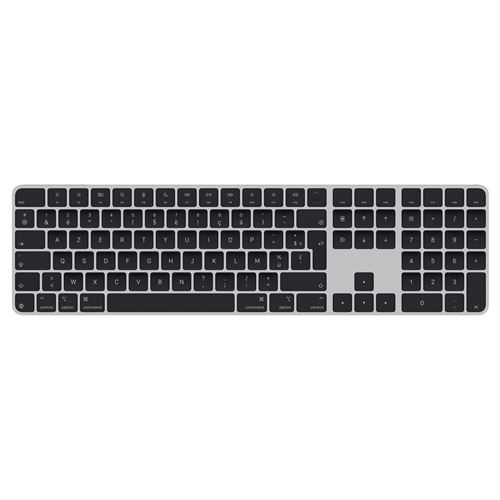Clavier sans fil Azerty Apple Magic Keyboard avec Touch ID et pavé numérique Noir