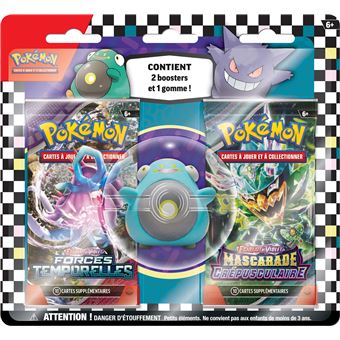 Carte à collectionner Pokémon Blister Gomme Rentrée des classes Modèle aléatoire - 1