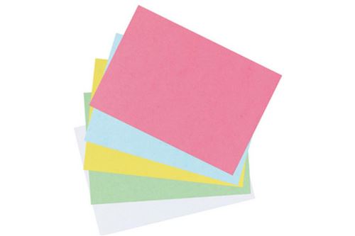herlitz Fiches bistrol, format A4, en blanc, blanc