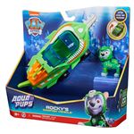 VEHICULE + FIGURINE ROCKY AQUA PUPS La Pat'' Patrouille