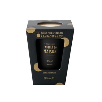 Bougie Mr. Wonderful Enfin à la maison Noir et Or