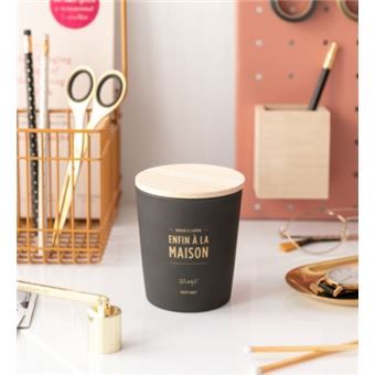 Bougie Mr. Wonderful Enfin à la maison Noir et Or