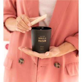 Bougie Mr. Wonderful Enfin à la maison Noir et Or