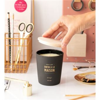 Bougie Mr. Wonderful Enfin à la maison Noir et Or