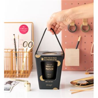 Bougie Mr. Wonderful Enfin à la maison Noir et Or