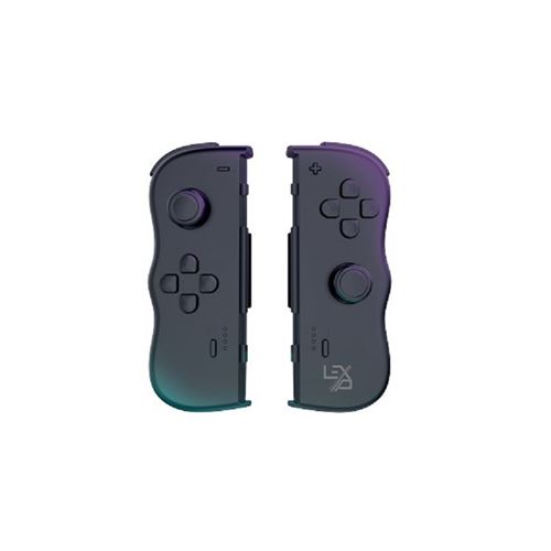 Lexip Manettes sans fil Twin Pads Noir pour Nintendo Switch et Nintendo Switch 2