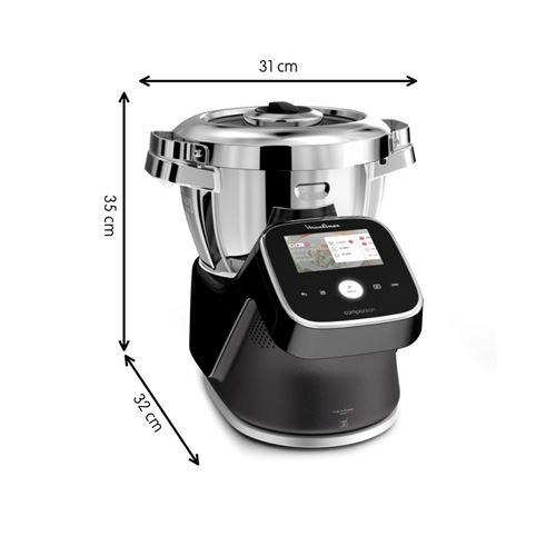 Robot cuiseur Moulinex I-Companion Touch Pro XL HF93D810 1550 W Noir