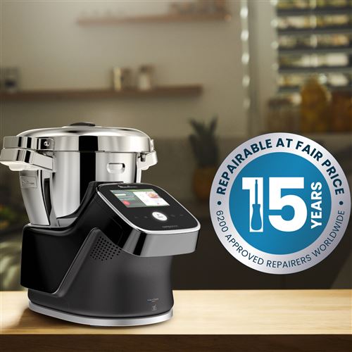 MOULINEX Companion TouchPro HF93EC ROBOT DA CUCINA, 1550 W, capacità ciotola 4,5 l, Alluminio