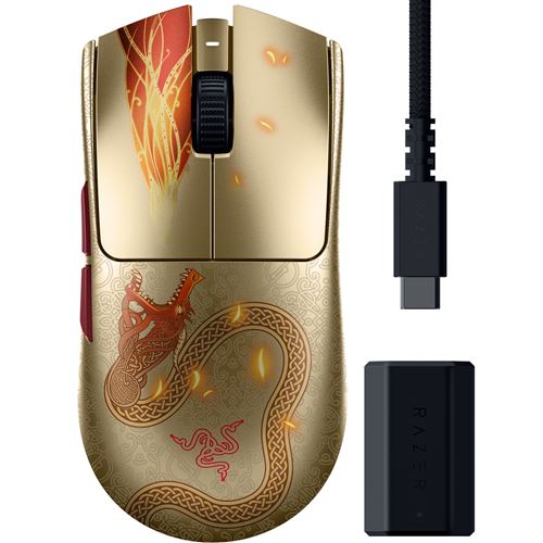 Souris gaming sans fil Razer Viper V3 Pro Counter-Strike 2 Edition Or - Razer