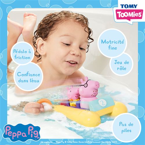 Bateau de bain de Papy Pig - Peppa Pig Tomy : King Jouet, Jouets pour le  bain Tomy - Jeux d'éveil