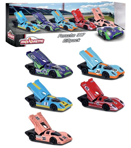 Mjrt Voitures Majorette Porsche 917 Giftpack 5 Pièces