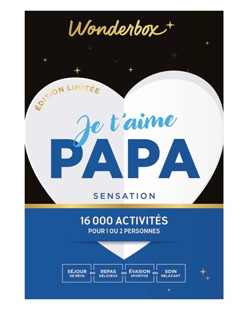 Coffret cadeau Wonderbox Je t aime Papa Sensation