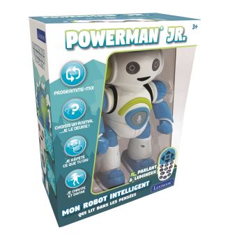 Powerman Robot Programmable avec Quiz, Musique, Jeux, lancer de disque