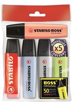 Pack 5 surligneurs Stabilo Pastel Boss Original