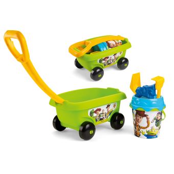 Chariot De Plage Smoby Life – Seau + Pelle + Tamis – Plastique Recyclé – Dès 18 Mois