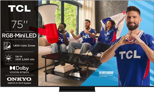 TV RGB Mini LED TCL 75RM7L 189 cm 2026
