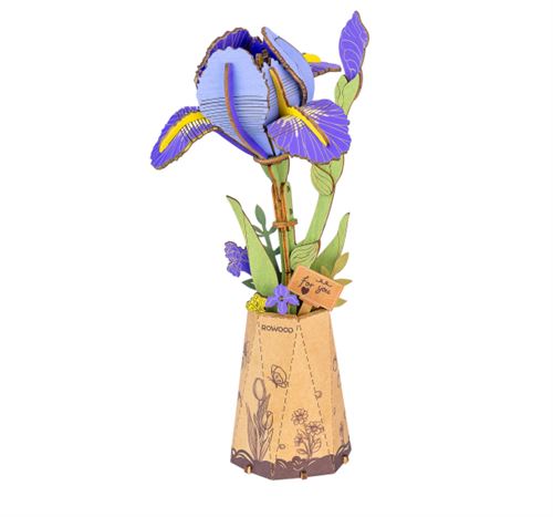 Rowood Violet Puzzle 3D En Bois Iris