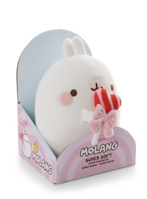 Nici Multicolore Animal En Peluche Molang Sucette 24 Cm