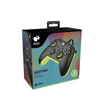 Manette filaire Pdp pour Xbox et PC Noir électrique