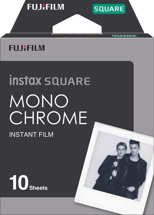 Film Fujifilm Instax Square Pack Monochrome 10 Poses et - vue 2